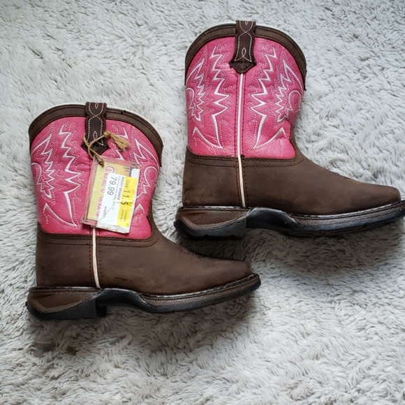 Pink Flare Rebel 8" Pull On Durango Boots - Picture 2 of 8